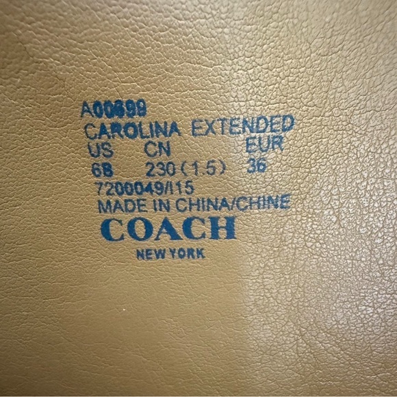 COACH Carolina Extended Calf Leather Riding Boots - Picture 8 of 10